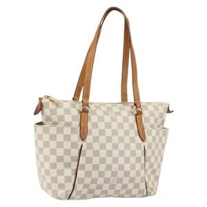 LOUIS VUITTON Damier Azur Totally MM Tote Bag N51262 LV Auth 155274